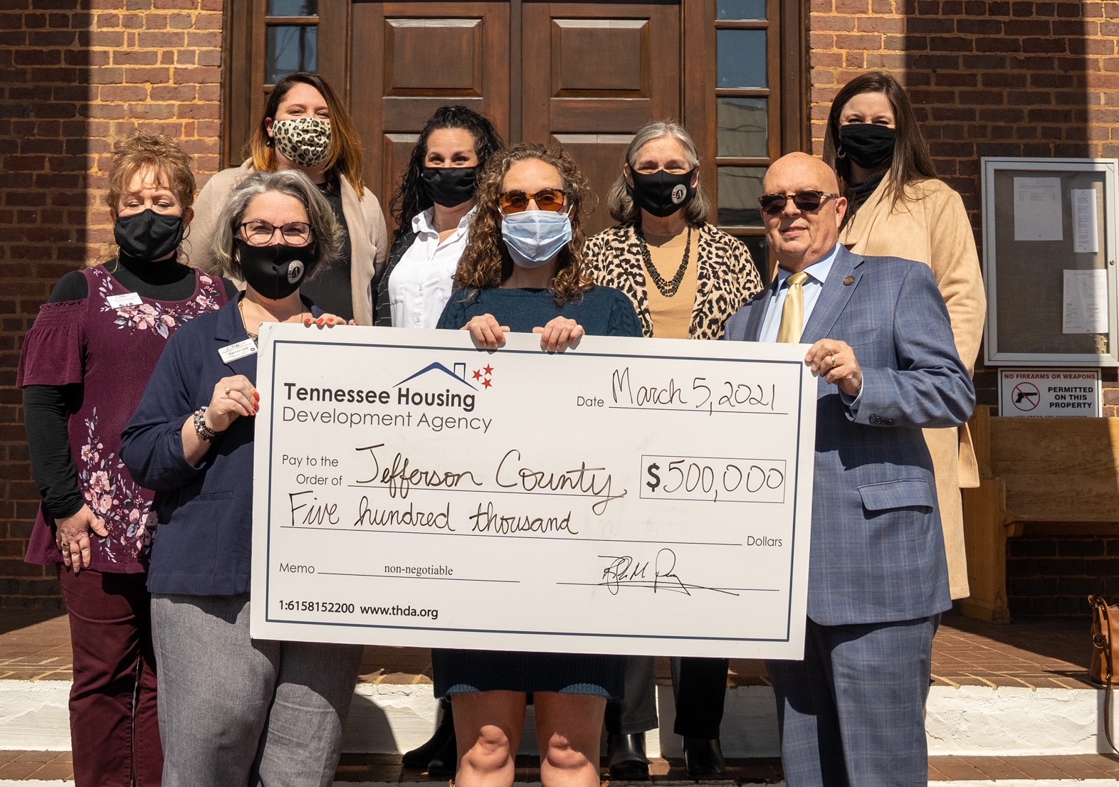 Jefferson County awarded $500K HOME grant from THDA